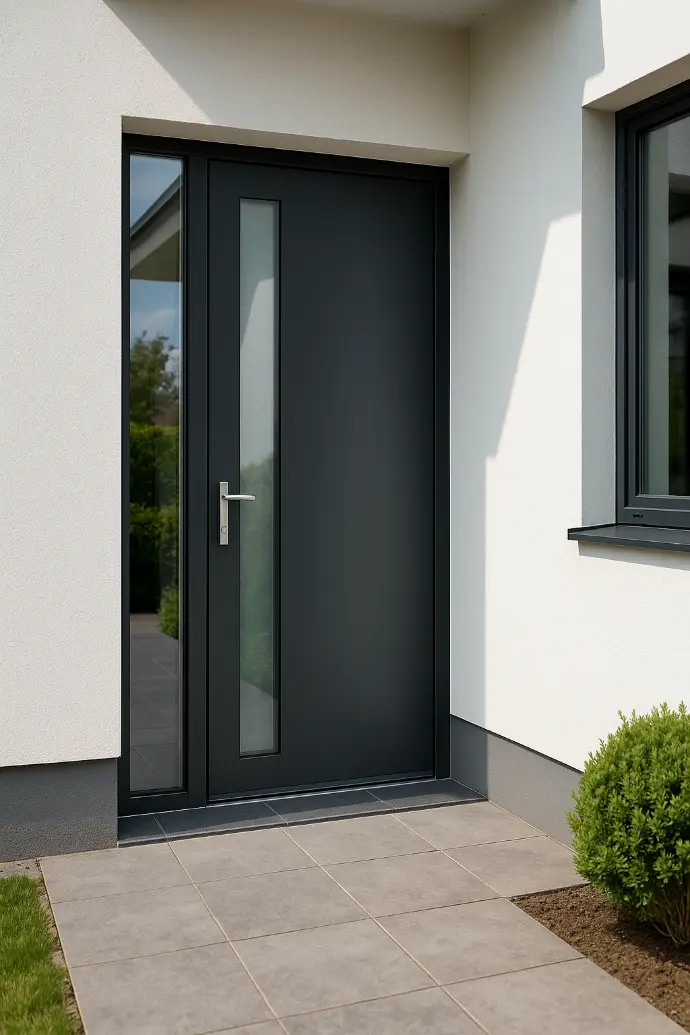 Porte d&#39;entrée en aluminium